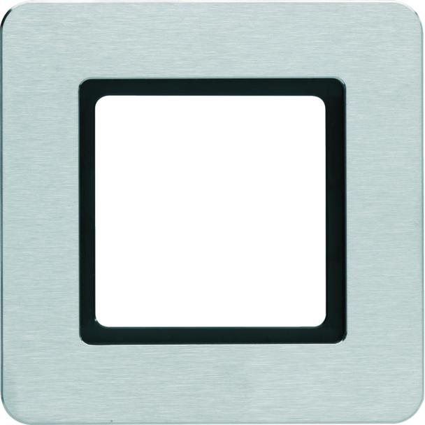 Q.7 Ramka 1-krotna do modułu podświetlenia LED, stal szlachetna