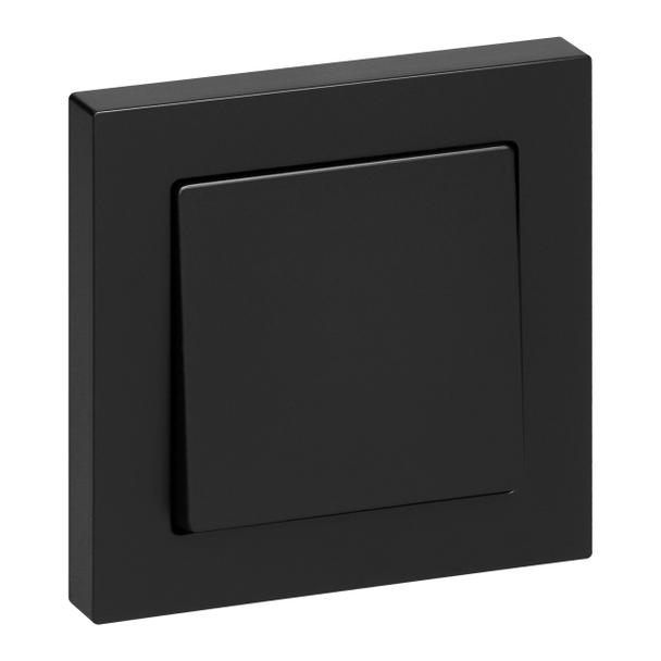 Przycisk dzwonek podtynkowy Malta, 10A, 250V, WP-6/7M, czarny mat