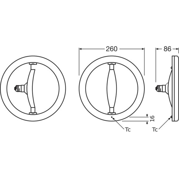 CIRCOLUX FR 100 non-dim 17W 827 E27 LEDVANCE