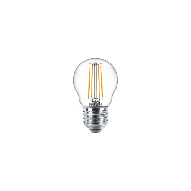 Żarówka LED Kulka 4,3W=40W 470lm / 2700K barwa ciepła LEDLuster 4,3-40W E27 827P45 PHILIPS