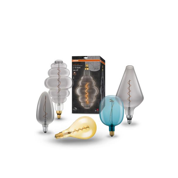 Lampa LED Vintage 1906 CL A160 Filament szkło przezroczyste GOLD 28 dim 5W 820 E27