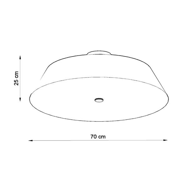 Sollux Plafon VEGA 70 czarny SL.0822