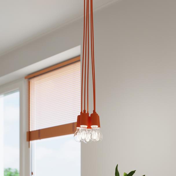 Sollux Lampa wisząca DIEGO 1 pomarańczowy SL.0584