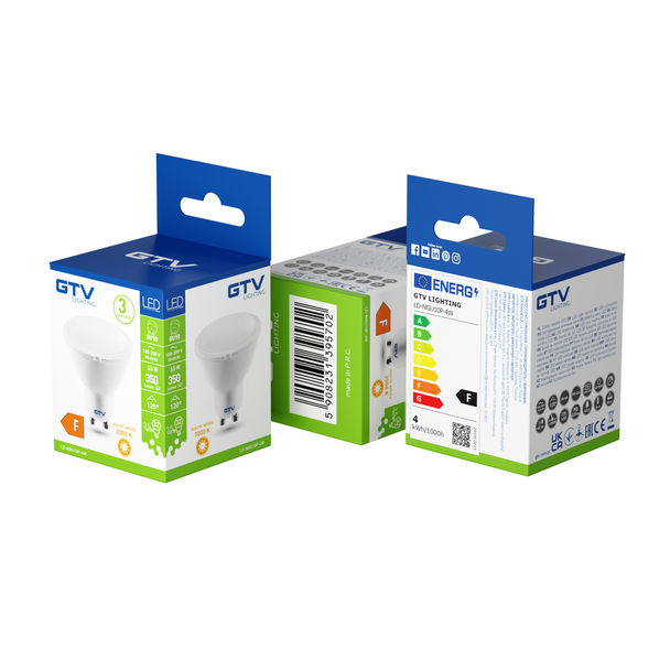 ŻARÓWKA LED, 15 LED SMD 2835, CIEPŁY BIAŁY,GU10, 4W, 230V, KĄT SWIECENIA 120*