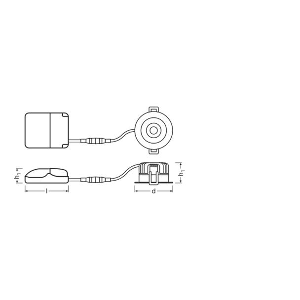 Oprawa SP FP FIX P 8W 940 PS DIM IP65 WT