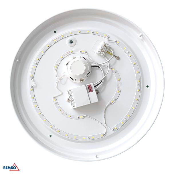 PLAFONIERA LED PLATO 12W 4000K 1130LM IP44 CZ. MIKR. C37-PLA-260-120-4K-MS BEMKO