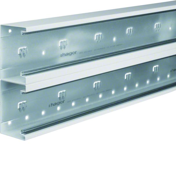 tehalit.BRS Podstawa 210mm 2 komory, stal, biały BRS652101D9016 HAGER