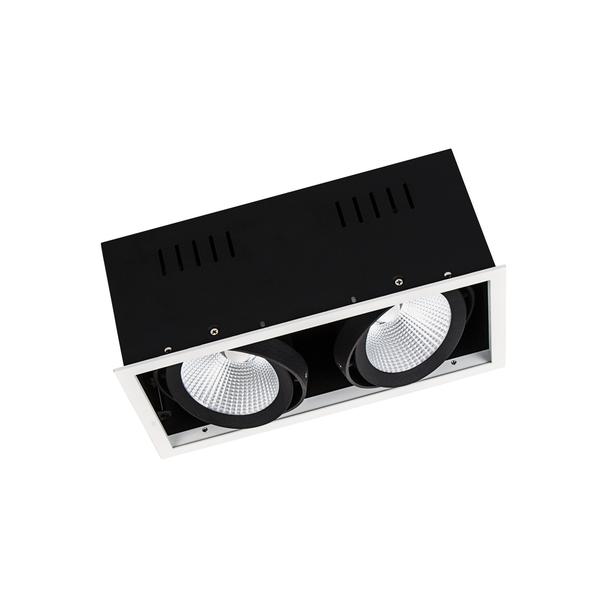 Oprawa SPOT MULTI 2x30W 3000K FL WT BK