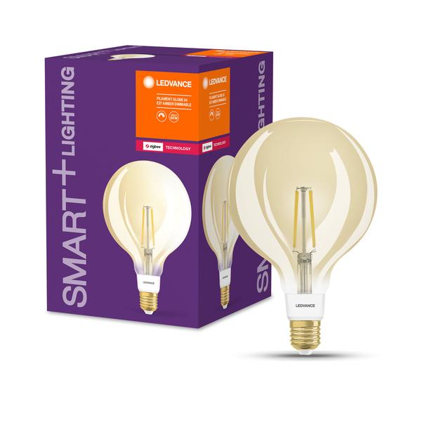 Lampa LED SMART+ ZB CL Globe125 Gold DIM 52 yes 6W/824 E27