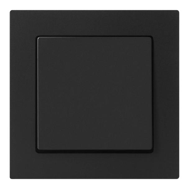 Łącznik podtynkowy jednobiegunowy Malta, 10A, 250V, WP-1M, czarny mat