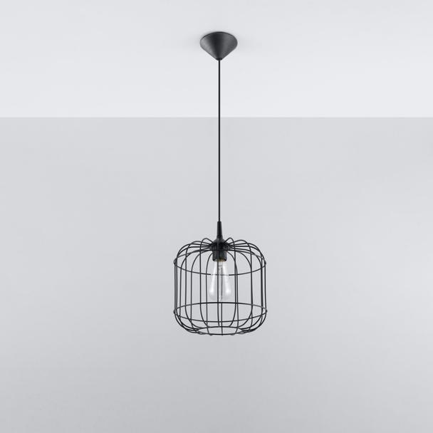 Sollux Lampa wisząca CELTA czarna SL.0296
