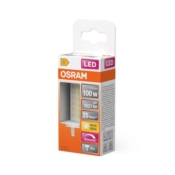 LED LINE 78mm 100D 12W 827 230V R7S 6X1 LEDVANCE