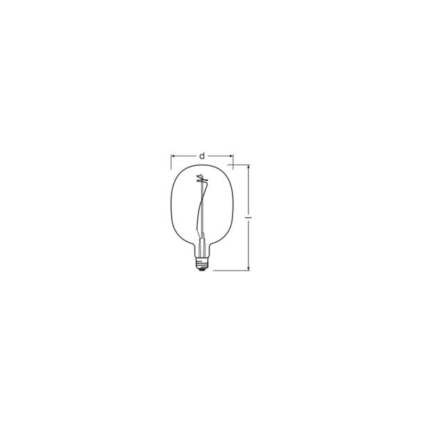 Lampa LED Vintage 1906 BALLON BLUE dim 4,5W/816 E27