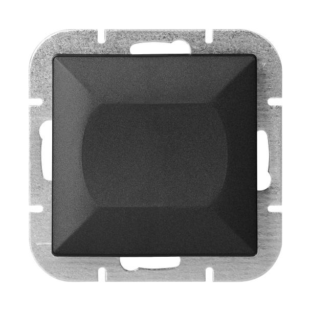 Łącznik krzyżowy podtynkowy Pearl, 10A, 250V, WP-8P, czarny