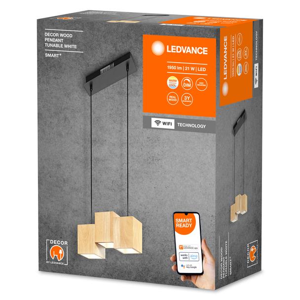 Oprawa Smart+ Decor Wood pendant TW bk and wood