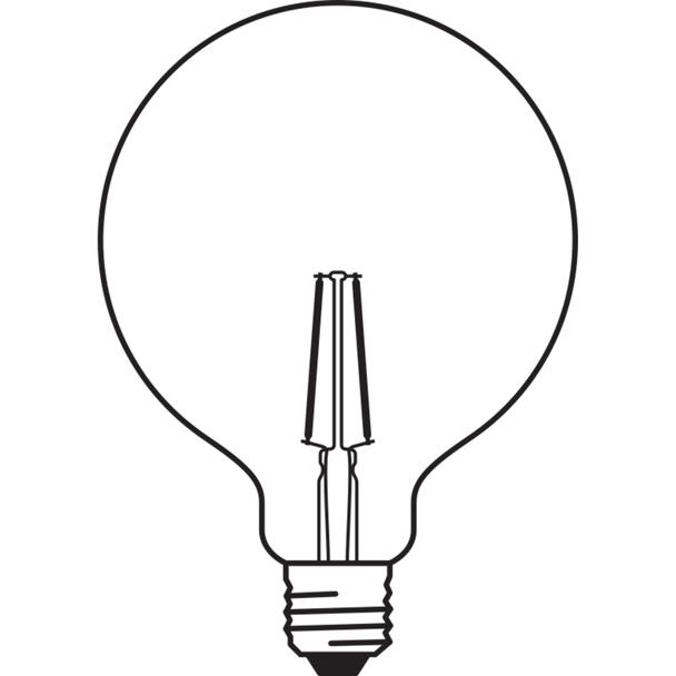 Żarówka LED Vintage 1906 LED CL GLOBE125 FIL GOLD 22 non-dim 2,5W/825 E27 4058075808980 LEDVANCE