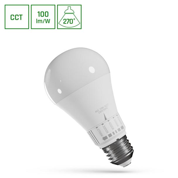 LED GLS E-27 230V 10W 5CCT SPECTRUM