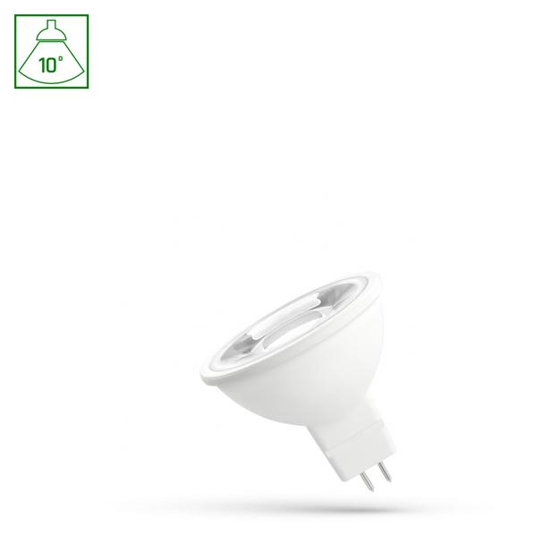 LED MR16 12V 5W SMD 10st WW z soczewką SPECTRUM