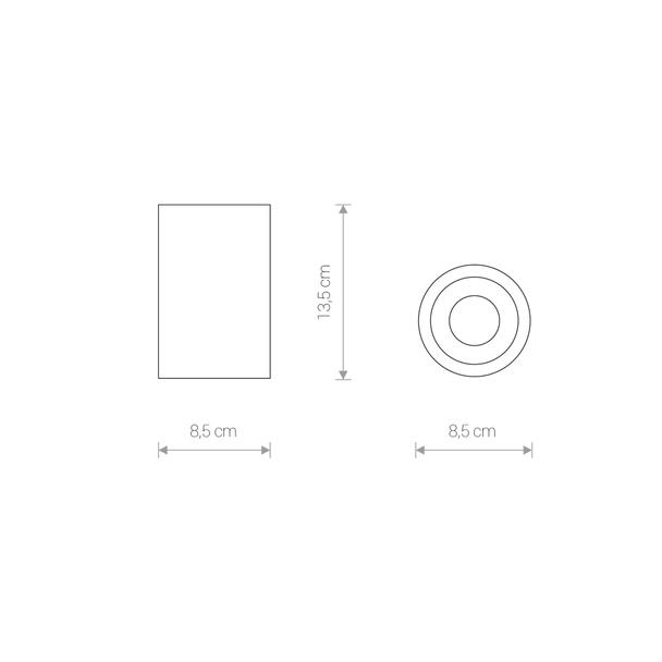 Nowodvorski plafon łazienkowy Alpha GU10 czarny IP54 8363