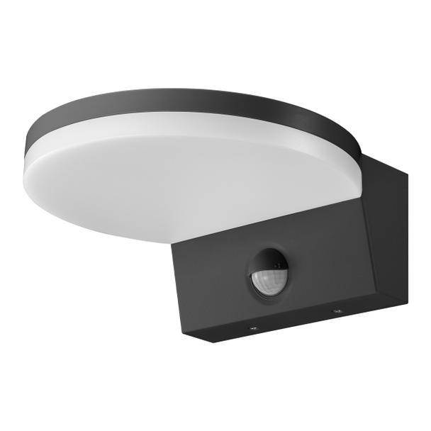 ASPEN LED 15W, oprawa ogrodowa z czujnikiem ruchu PIR, 1300lm, IP65, 4000K, szara