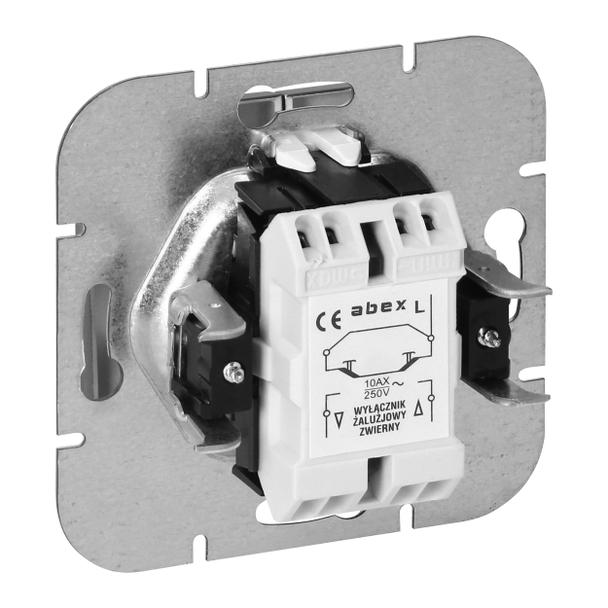 Łącznik roletowy podtynkowy Pearl, 10A, 250V, WP-10P, antracyt