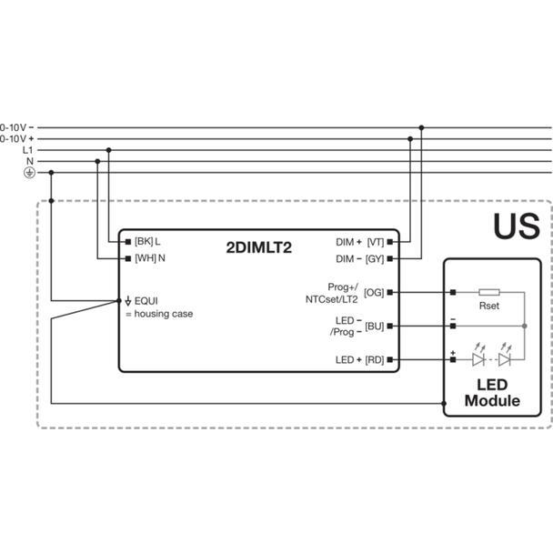 Zasilacz OT 110/120-277/1A4 2DIM LT2 P5