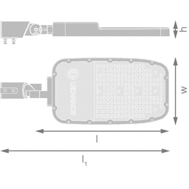 Oprawa SL AREA SPD XL V 150W 765 RV35ST GY