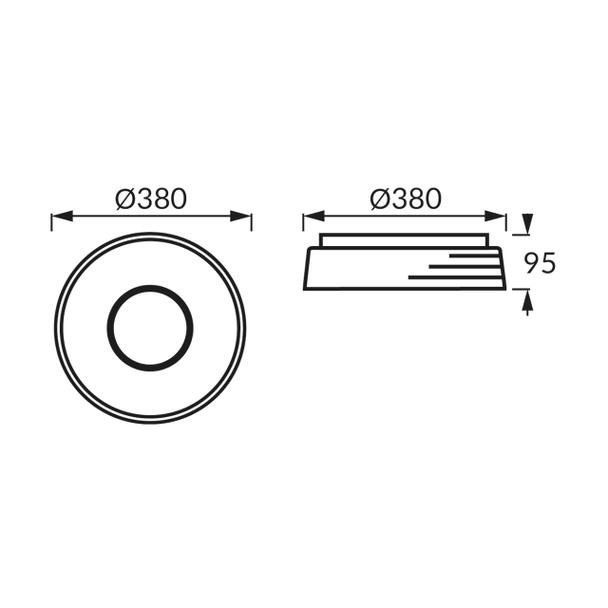 Plafoniera SMD LED LIBRUS LED C 24W NW