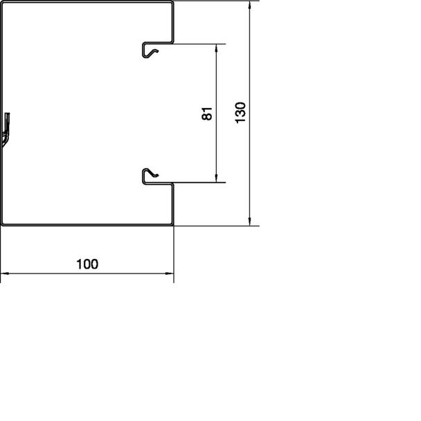 tehalit.BRS Podstawa 100x130mm stal biały