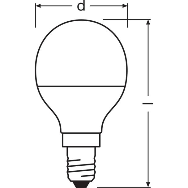 Lampa LED VALUE Classic P60 non-dim plastik 7,5W 840 E14