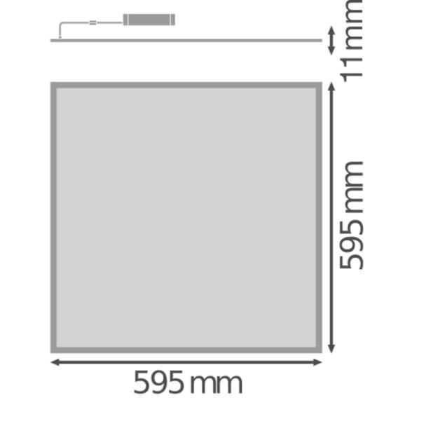 Oprawa BIOLUX HCL PANEL 600 ZB 43W 2700-6500K