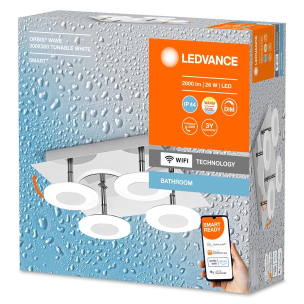 SMART WIFI ORBIS WAVE 300SQ IP44 TW CR LEDVANCE