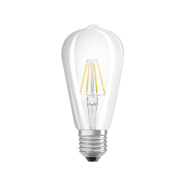 Lampa LED, klasyczny kształt bańki Edison 7W 827 230V szkło przezroczyste E27