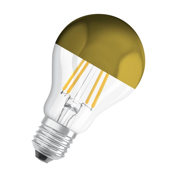 Lampa LED STAR CL A Filament szkło przezroczyste Mirror Gold 54 non-dim 7W 827 E27