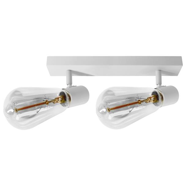 RIO SP 2, oprawa ścienno-sufitowa, E27 max. 2x60W, IP20, biała