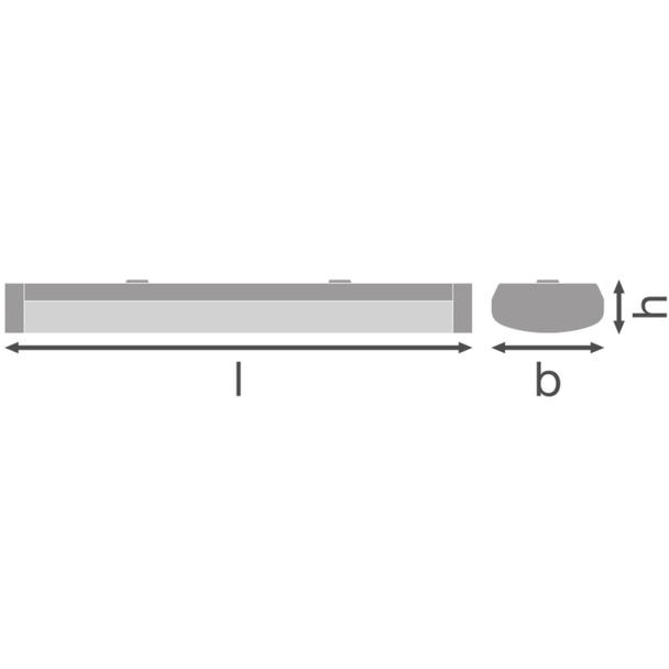 Oprawa liniowa LINEAR SURFACE 600 P 18W 840 white IP44
