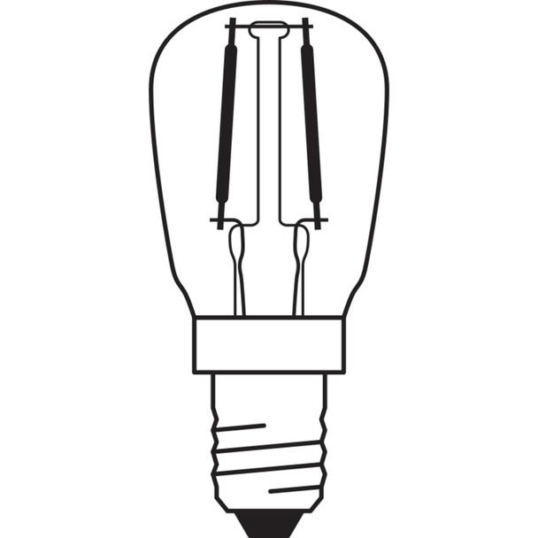 Lampa LED SPECIAL T26 Filament szkło przezroczyste 5 non-dim 1,6W 824 E14