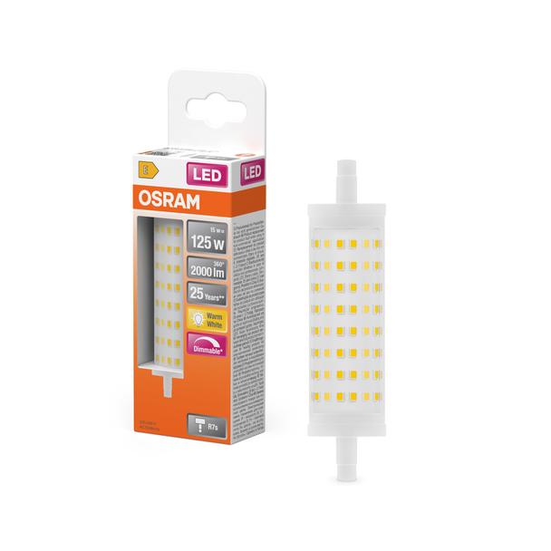 LED LINE 118mm 125D 16W 827 230V R7S 6X1 LEDVANCE