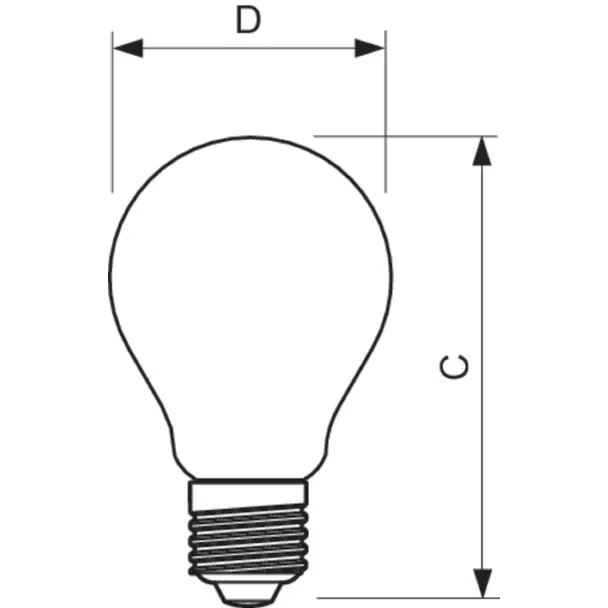 Żarówka LED 7W=60W 806lm 2700K barwa ciepła kulka 7-60W E27 WW A60 Szkło przezroczyste PHILIPS