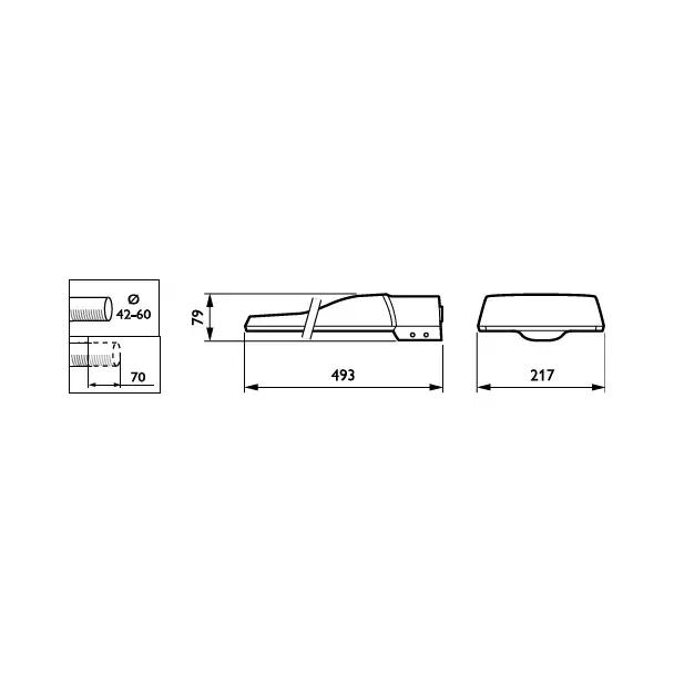 Oprawa drogowa Coreline Malaga BRP102 69W 11000lm IP65 4000K barwa neutralna LED110/740 II DM 5 lat