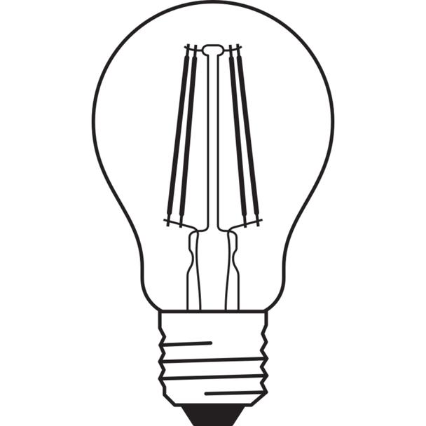 Lampa LED Vintage 1906 CL A Filament szkło przezroczyste GOLD 35 non-dim 4W 824 E27