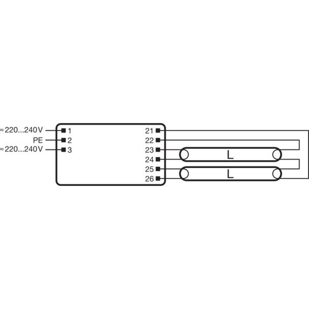 Statecznik elektroniczny Quicktronic FIT5/8 2x54-58 220-240