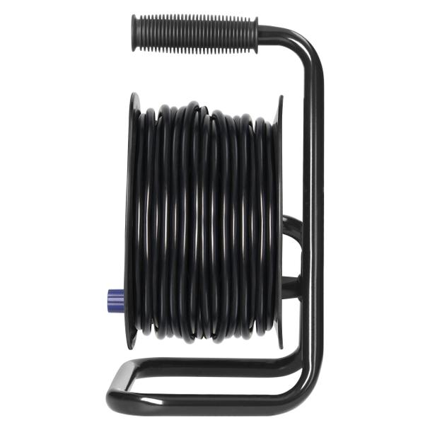 Przedłużacz bębnowy, 4 gniazda 2P+Z, kabel PVC H05VV-F 3x1,5mm2, długość 25m, termik, przesłony toró