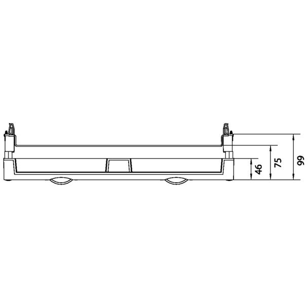 univers N 300x500mm podzespół dla wyłączników mocy H3+ 2xP250 UK22LH1 HAGER