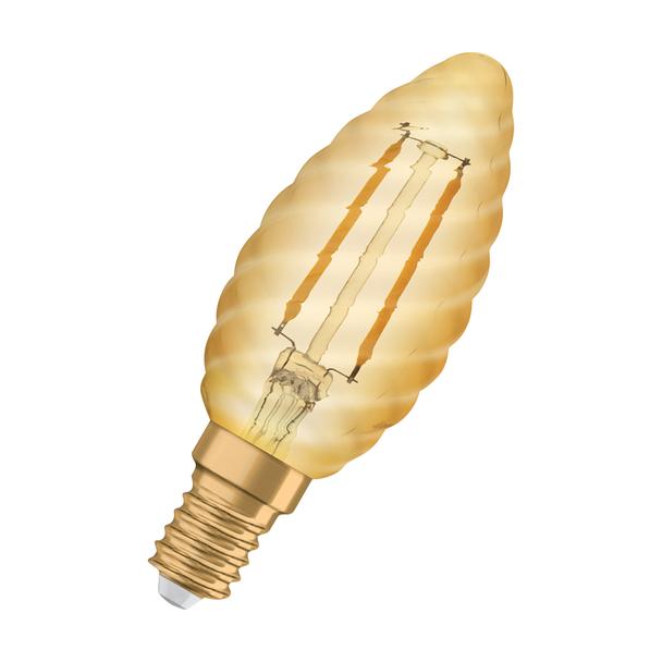 Lampa LED Vintage 1906 CL BW Filament szkło przezroczyste GOLD 12 non-dim 1,5W 824 E14