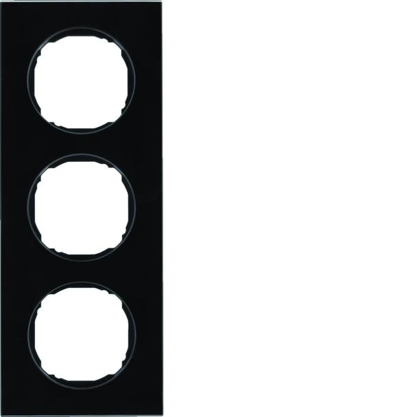 R.8 Ramka 3-krotna, szkło, czarny 10132616 HAGER