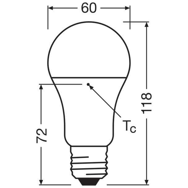 BASE CL A100 13W 827 230V FR E27 FS3 LEDVANCE