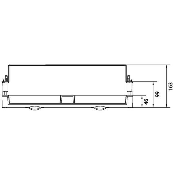 univers N 300x500mm podzespół dla wyłączników mocy H3+ 2xP250 +napęd silnikowy UK22LH1M HAGER