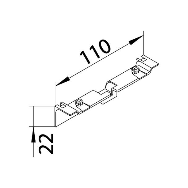 tehalit.SL Maskownica nośnika 20x55 biały SL20055A9016 HAGER