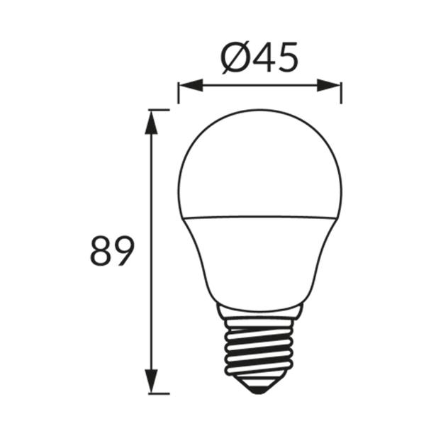 Lampa z diodami ULKE LED E27 8W 3000K